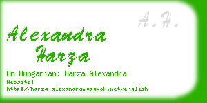 alexandra harza business card